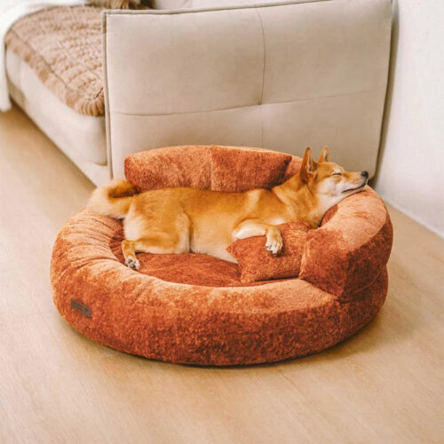 Luxe Diamond Velvet Removable Orthopedic Donut Dog