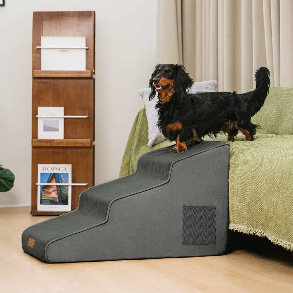 Non-slip All-season Extra Wide Portable Dog Stairs