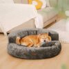 Luxe Diamond Velvet Removable Orthopedic Donut Dog