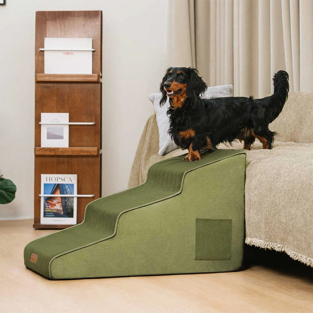 Non-slip All-season Extra Wide Portable Dog Stairs