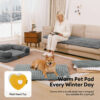 Fluffy Faux Rabbit Fur Washable Warm Pet Mat - Com