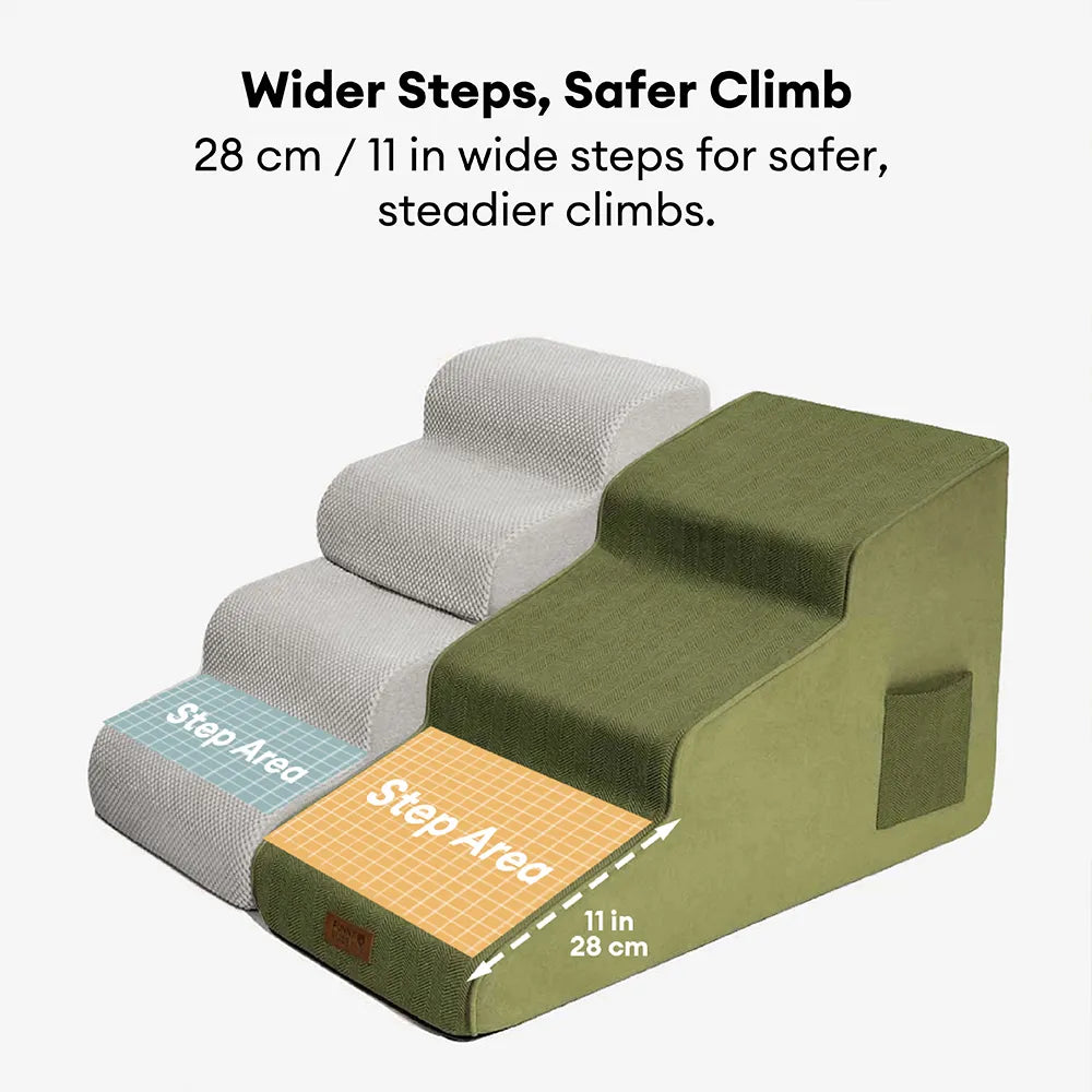 Non-slip All-season Extra Wide Portable Dog Stairs