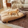 Extra Large Washable Teddy Fluffy Rectangle Dog Be