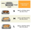 Fluffy Plush Orthopedic Washable Bolster Dog Bed -
