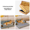 Stripe Waterproof Foldable Large Dog Sofa Bed - Su