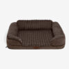 Fluffy Plush Orthopedic Washable Bolster Dog Bed -