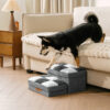 Detachable Chessboard Plaid Handcrafted Dog Stairs