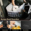 3 in 1 Fluffy Warmth Safe Dog Booster Car Seat Bed