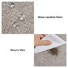 Luxe Water-repellent Faux Leather Removable Spiral