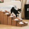 Detachable Chessboard Plaid Handcrafted Dog Stairs