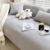 Minimalist All-Season Solid Cotton Geometric Quilt