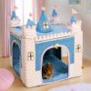 Christmas Snow House Cozy Warmth Large Dog House