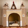 Cozy Orthopedic Kids Indoor Play Castle Bed Dog Te