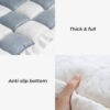 All-Season Plaid Pet Mat Scratch-Resistant Protect