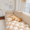 All-Season Plaid Pet Mat Scratch-Resistant Protect