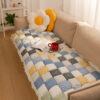 All-Season Plaid Pet Mat Scratch-Resistant Protect