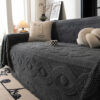 Bowknot Jacquard Plush Multifunctional Sofa Blanke