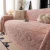 Bowknot Jacquard Plush Multifunctional Sofa Blanke