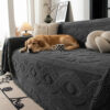 Bowknot Jacquard Plush Multifunctional Sofa Blanke