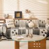 Cartoon Paw Print Chenille Anti-Scratch Throw Couc
