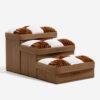 Chessboard Plaid Handcrafted Dog Stairs with Stora