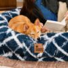 Classic Fluffy Super Large Donut Human Dog Bed - C