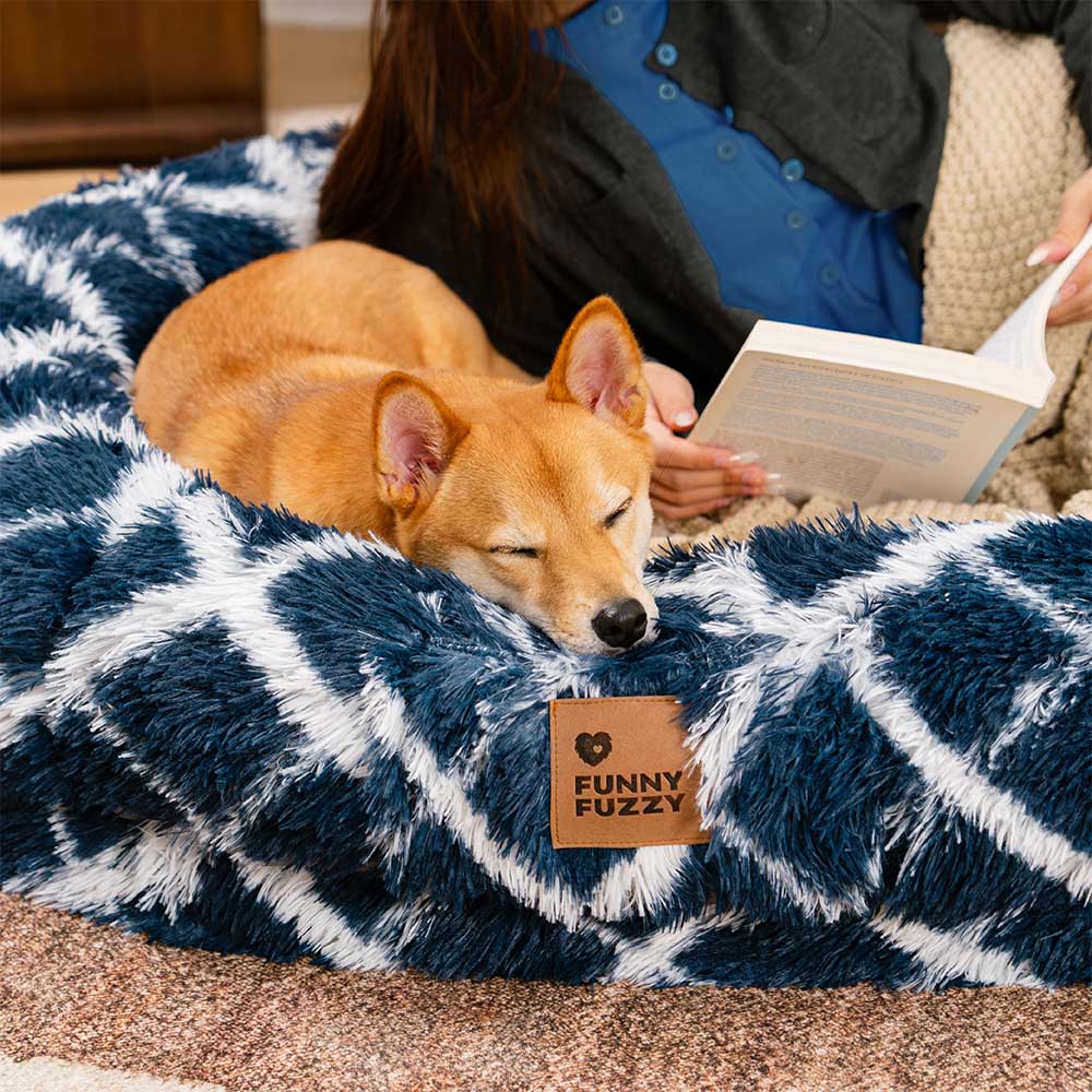 Classic Fluffy Super Large Donut Human Dog Bed - C