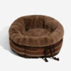 Classic Jacquard Plush Donut Dog Bed - Snuggle Den
