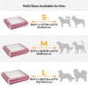 Classic Plaid Ergonomic Calming Dog Bed - Expandab