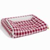 Classic Plaid Ergonomic Calming Dog Bed - Expandab