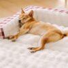 Classic Plaid Ergonomic Calming Dog Bed - Expandab