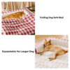 Classic Plaid Ergonomic Calming Dog Bed - Expandab