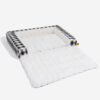 Classic Plaid Ergonomic Calming Dog Bed - Expandab