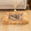 Classic Plaid Orthopedic Bolster Cat Sofa Bed - Co