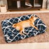 Classic Plaid Orthopedic Bolster Dog Sofa Bed - Co