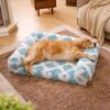 Classic Plaid Orthopedic Bolster Dog Sofa Bed - Co