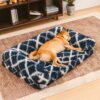 Classic Plaid Orthopedic Bolster Dog Sofa Bed - Co