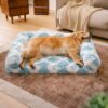 Classic Plaid Orthopedic Bolster Dog Sofa Bed - Co