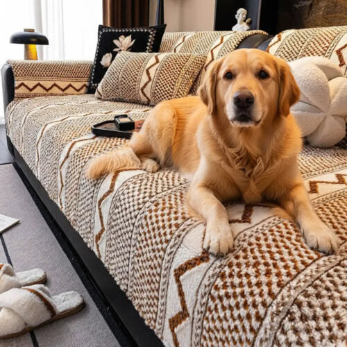 Classic Plaid Plush Scratch-Resistant Comfortable 