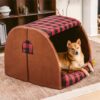 Classical Plaid House Orthopedic Dog Bed - Retreat