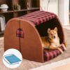 Classical Plaid House Orthopedic Dog Bed - Retreat