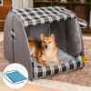 Classical Plaid House Orthopedic Dog Bed - Retreat