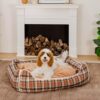 Classical Retro Plaid Removable Bolster Calming Do
