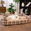 Classical Retro Plaid Removable Bolster Calming Do