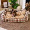 Classical Retro Plaid Removable Bolster Calming Do