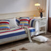 Colorful Striped Quilted Sofa Chic Protector Comfo