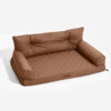 Luxe Faux Leather Foldable Orthopedic Large Dog Be