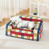 Cotton Canvas Fabric Breathable Scratch-Resistant