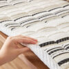 Cozy Chenille Striped Plush Sofa Protector Pet Mat