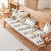 Cozy Chenille Striped Plush Sofa Protector Pet Mat